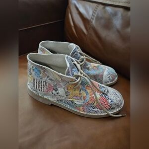 Mogambo Boots Suede Leather Shoes Spain Barcelona Lace Up 38